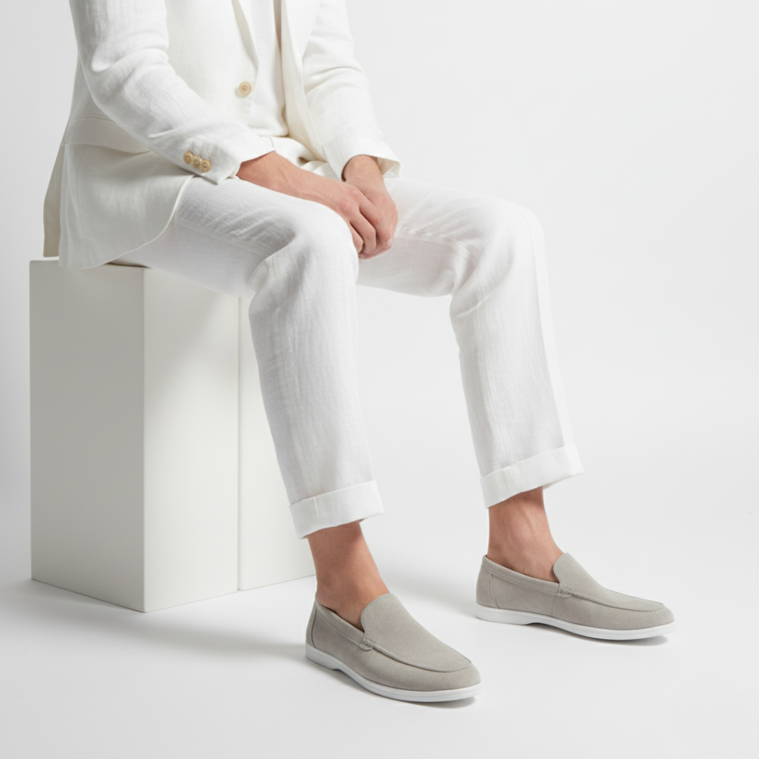 Homme Mocassins Lacets Couture