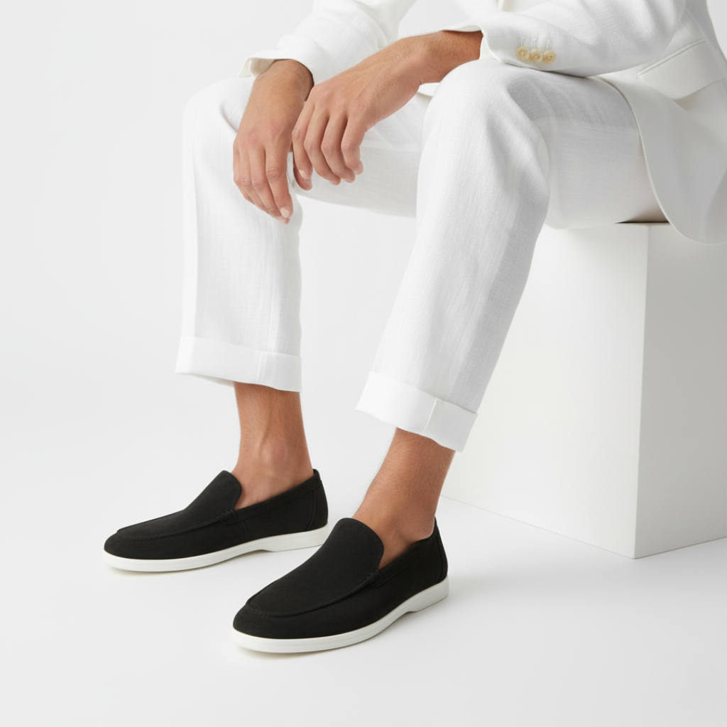 Homme Mocassins Lacets Silhouette Basse