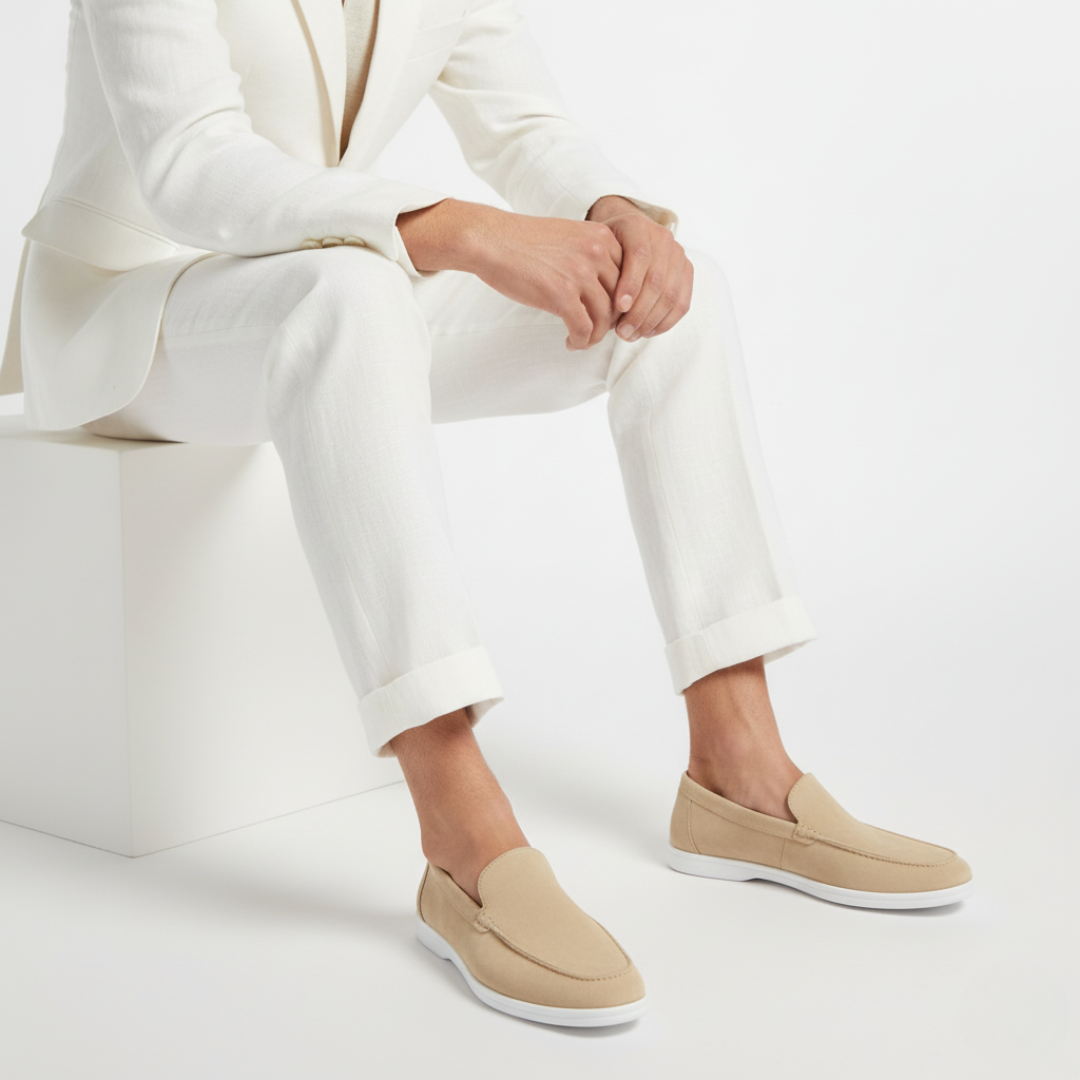 Homme Mocassins Lacets Silhouette Basse