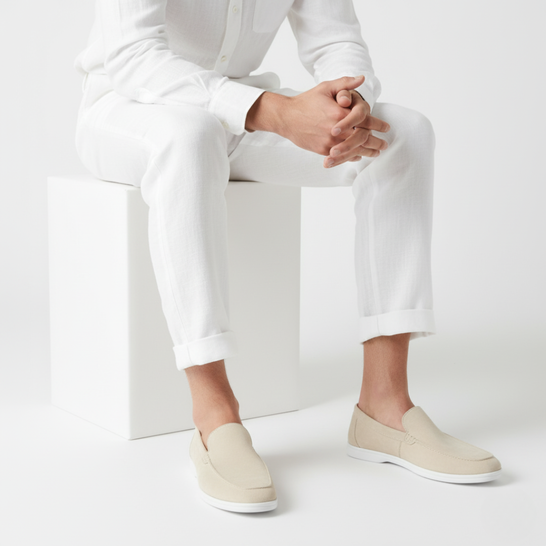Homme Mocassins Lacets Silhouette Basse