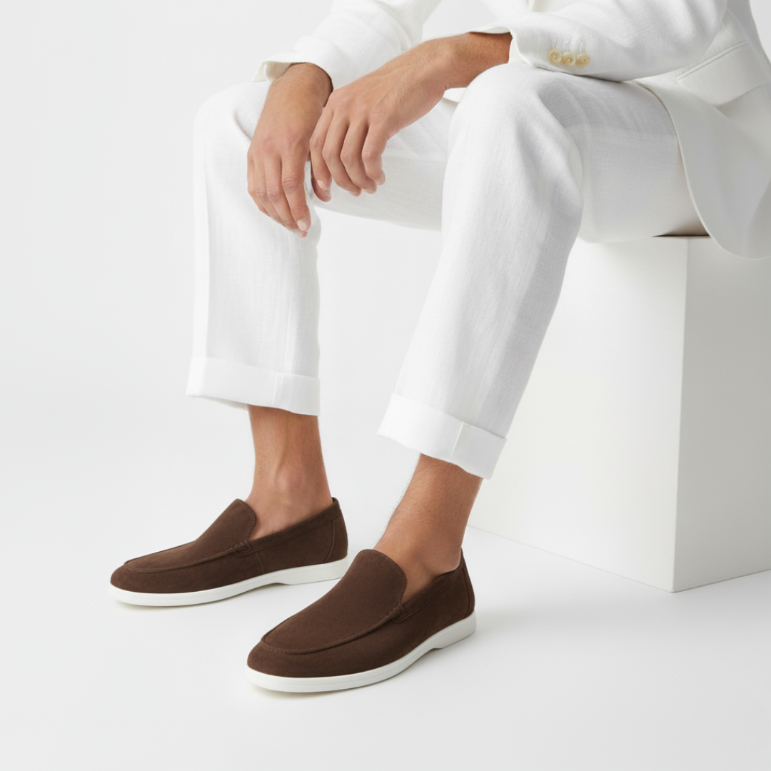 Homme Mocassins Lacets Silhouette Basse