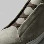 Homme Baskets Lacets Élastiques Bout Arrondi