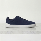 Homme Baskets Lacets Élastiques Bout Arrondi