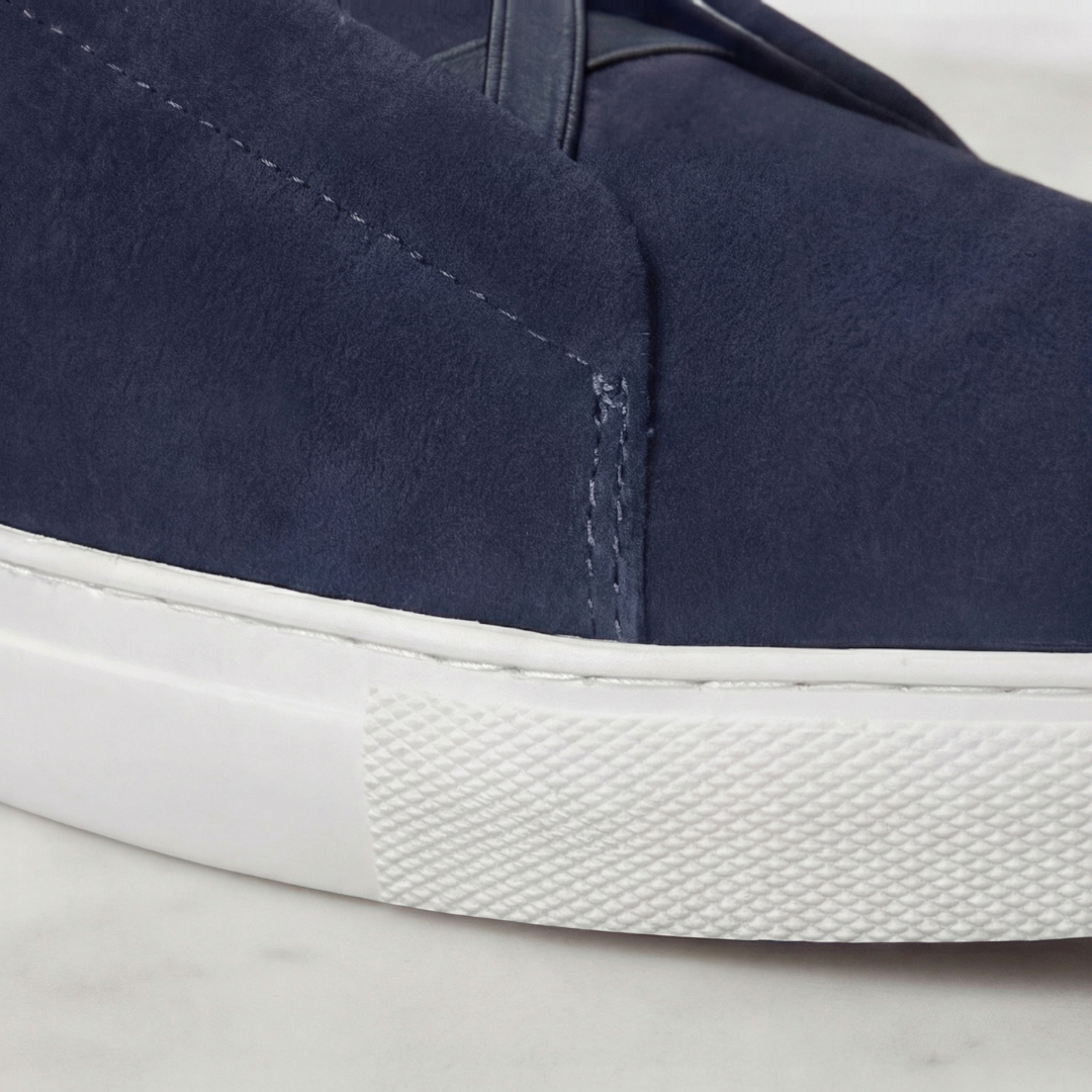 Homme Baskets Lacets Élastiques Bout Arrondi