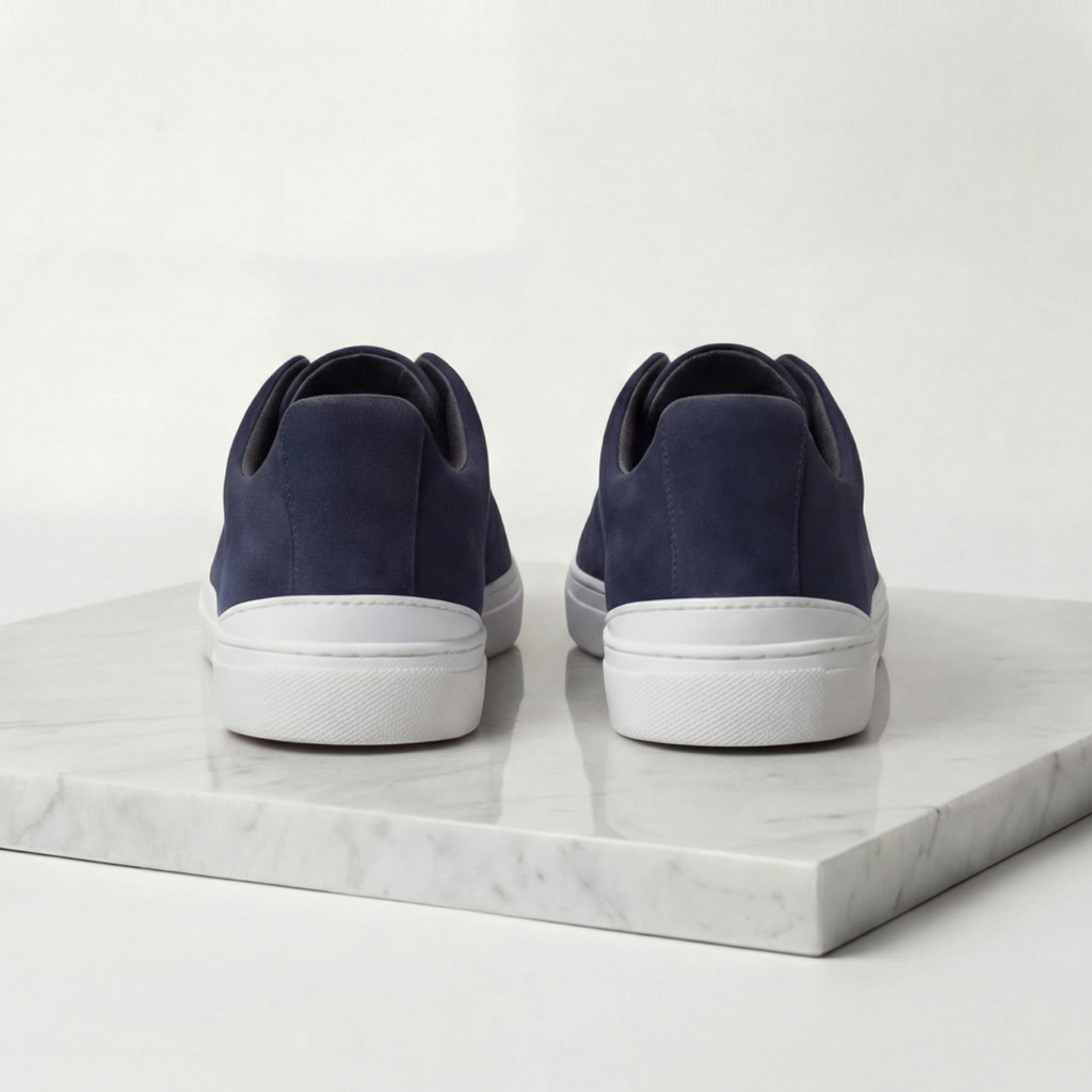 Homme Baskets Lacets Élastiques Bout Arrondi