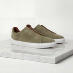 Homme Baskets Lacets Élastiques Bout Arrondi