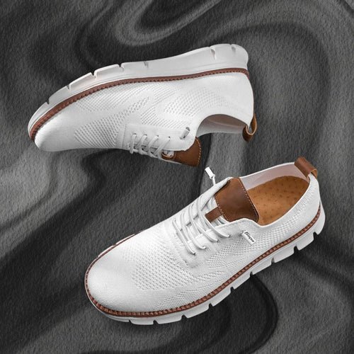 Homme Baskets Tige Maille Fermeture Lacets