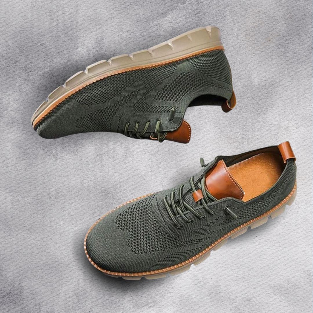 Homme Baskets Tige Maille Fermeture Lacets