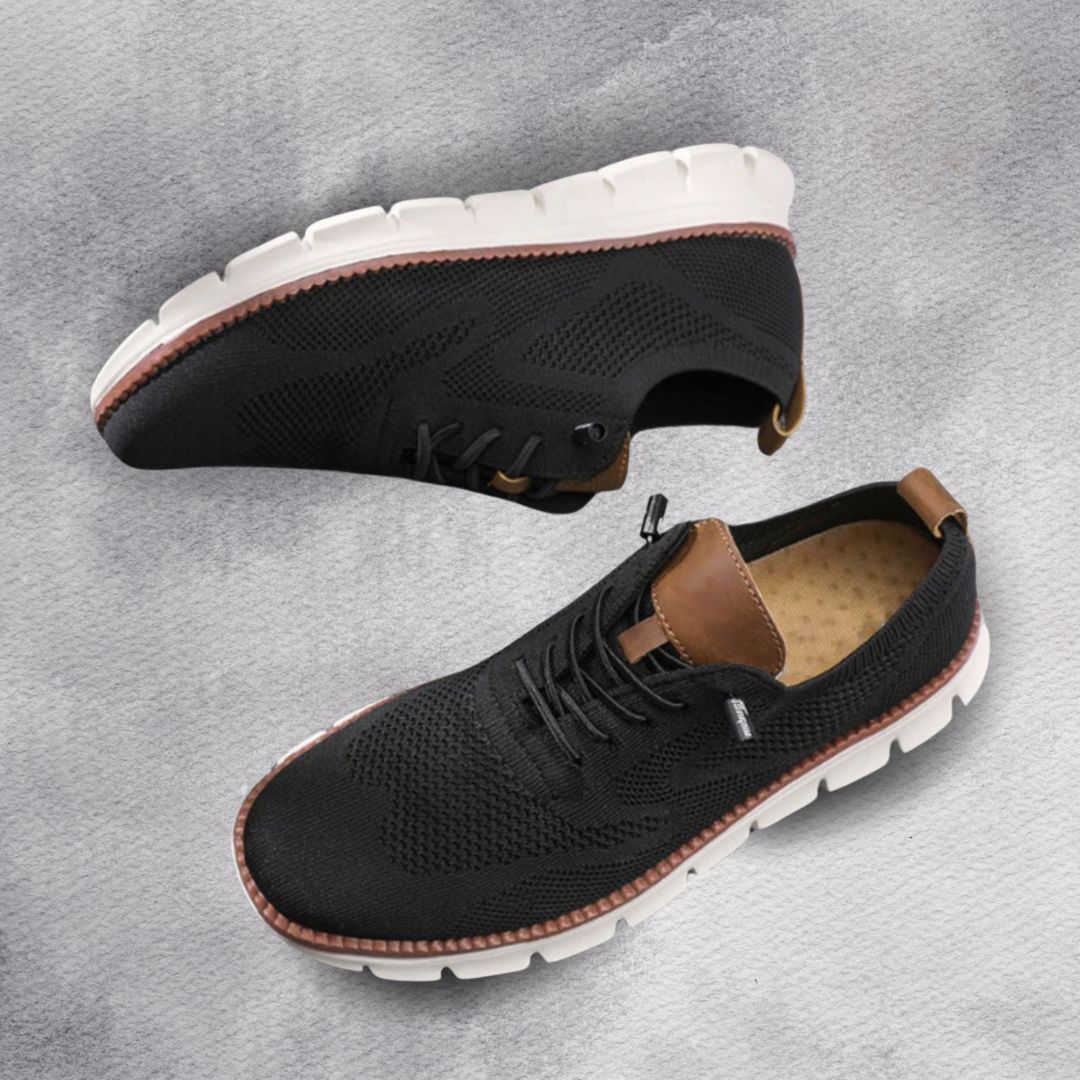 Homme Baskets Tige Maille Fermeture Lacets