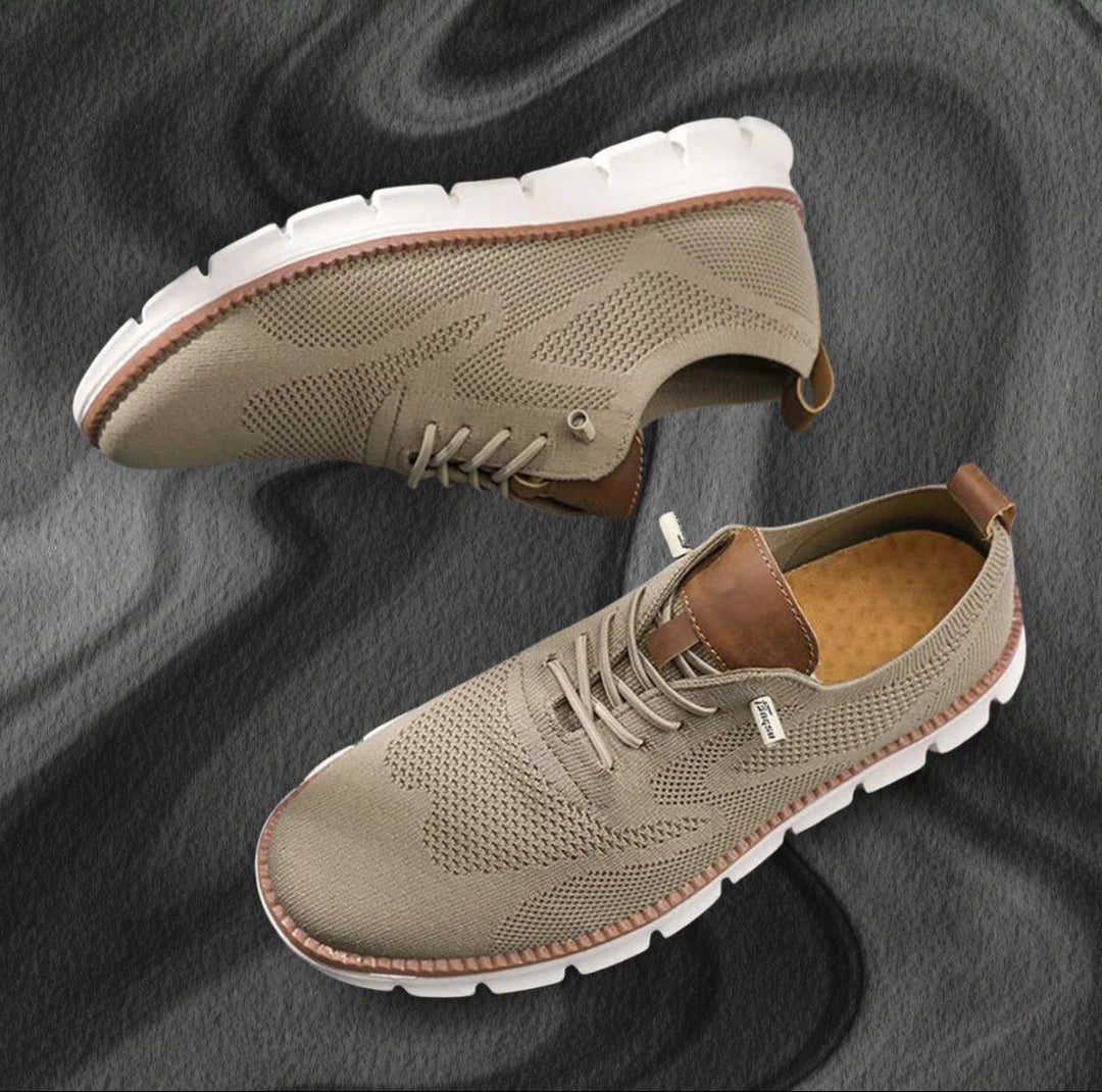 Homme Baskets Tige Maille Fermeture Lacets