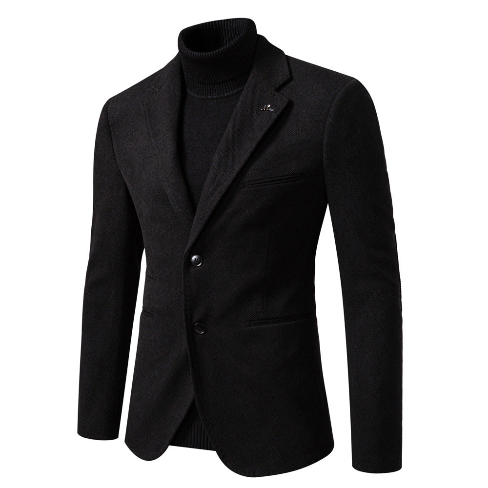 Homme Blazer Col Revers Fermeture Boutons