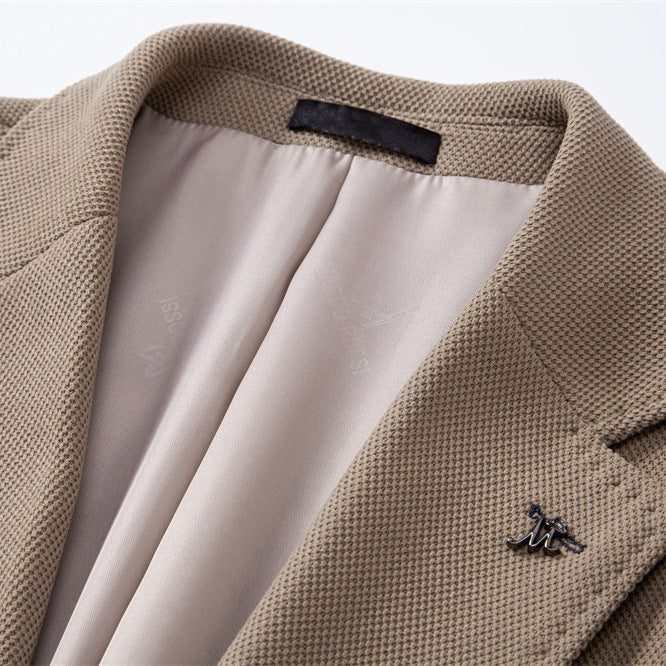 Homme Blazer Col Revers Fermeture Boutons