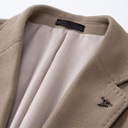 Homme Blazer Col Revers Fermeture Boutons