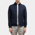 Homme Blouson Col Montant Panneaux Matelassés