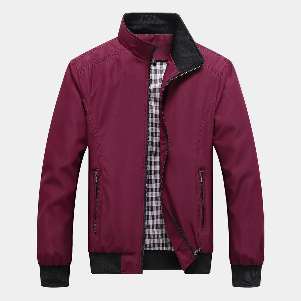 Homme Blouson Manches Longues Fermeture Zippée