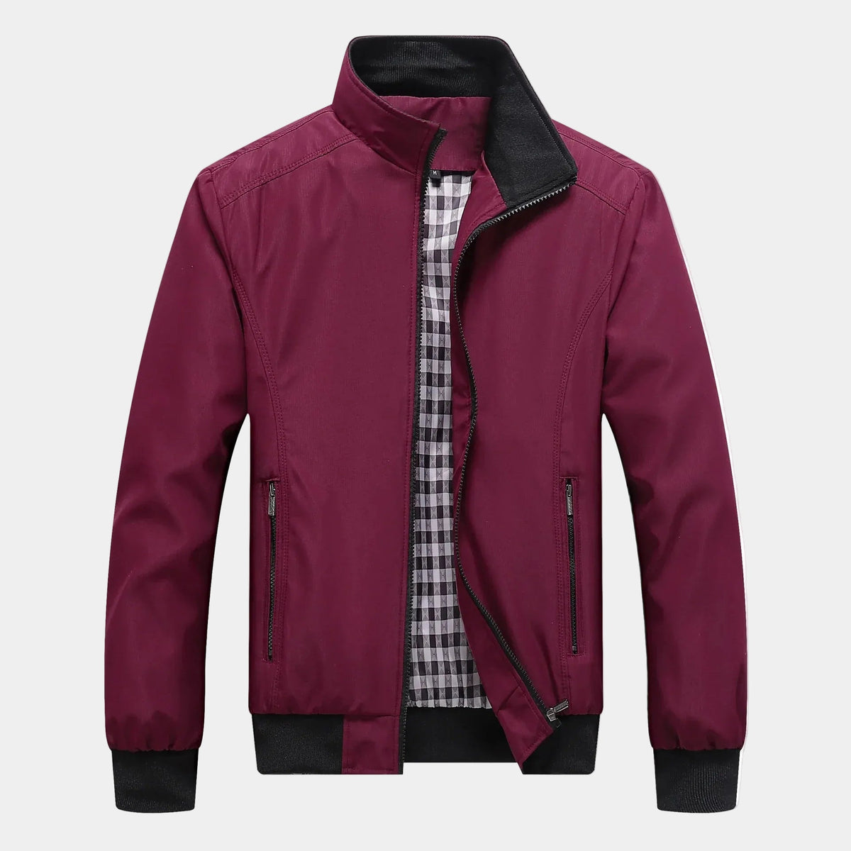 Homme Blouson Manches Longues Fermeture Zippée