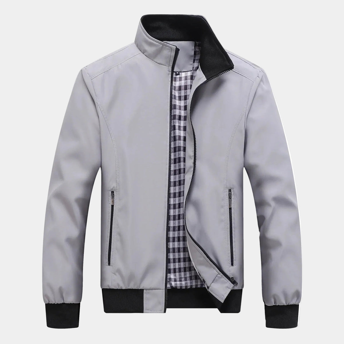 Homme Blouson Manches Longues Fermeture Zippée