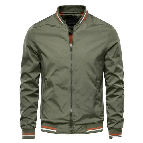 Homme Blouson Col Montant Fermeture Zippée