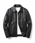 Homme Blouson Col Classique Fermeture Zippée