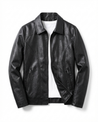Homme Blouson Col Classique Fermeture Zippée