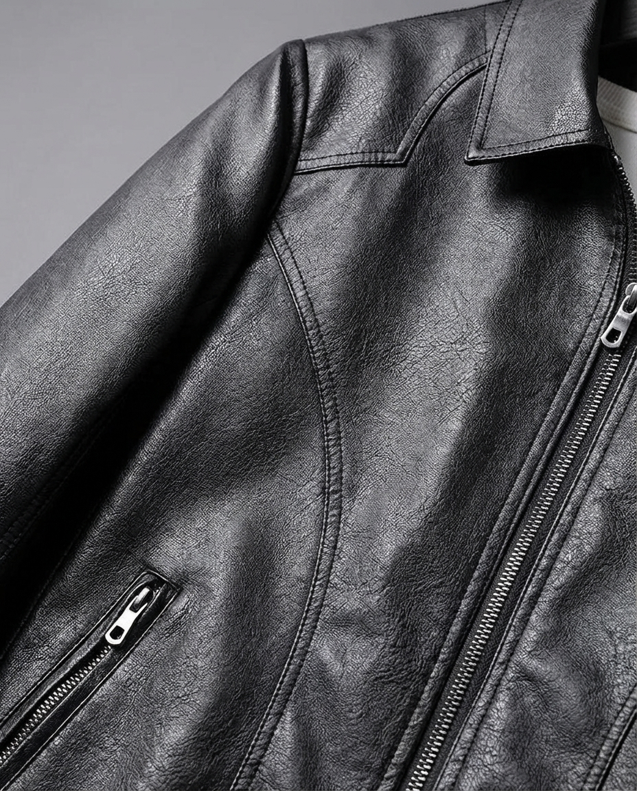 Homme Blouson Col Classique Fermeture Zippée