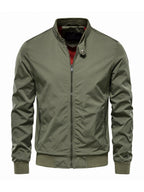 Homme Blouson Col Montant Poches Latérales