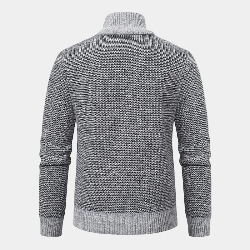 Homme Blouson Fermeture Zippée Col Montant