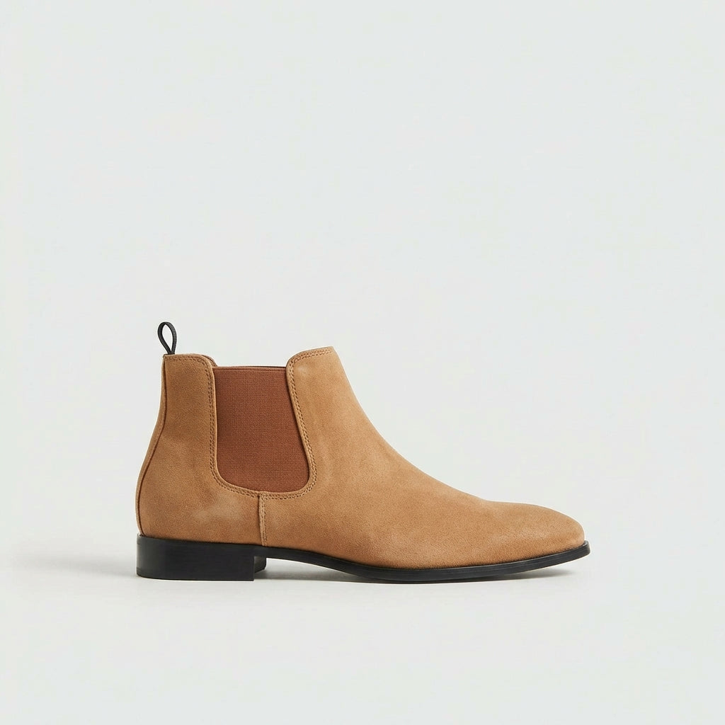 Homme Bottines Chelsea Empiècements Élastiques