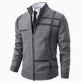 Homme Cardigan Fermeture Zippée Col Montant