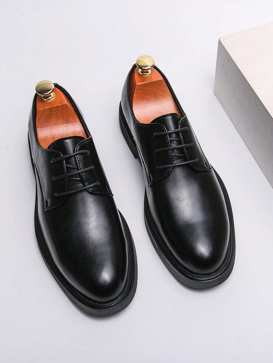Homme Derbies Bout Arrondi Semelle Plate