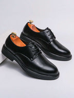 Homme Derbies Bout Arrondi Semelle Plate