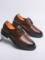 Homme Derbies Bout Arrondi Semelle Plate