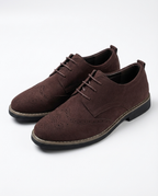 Homme Derbies Fermeture Lacets Perforés