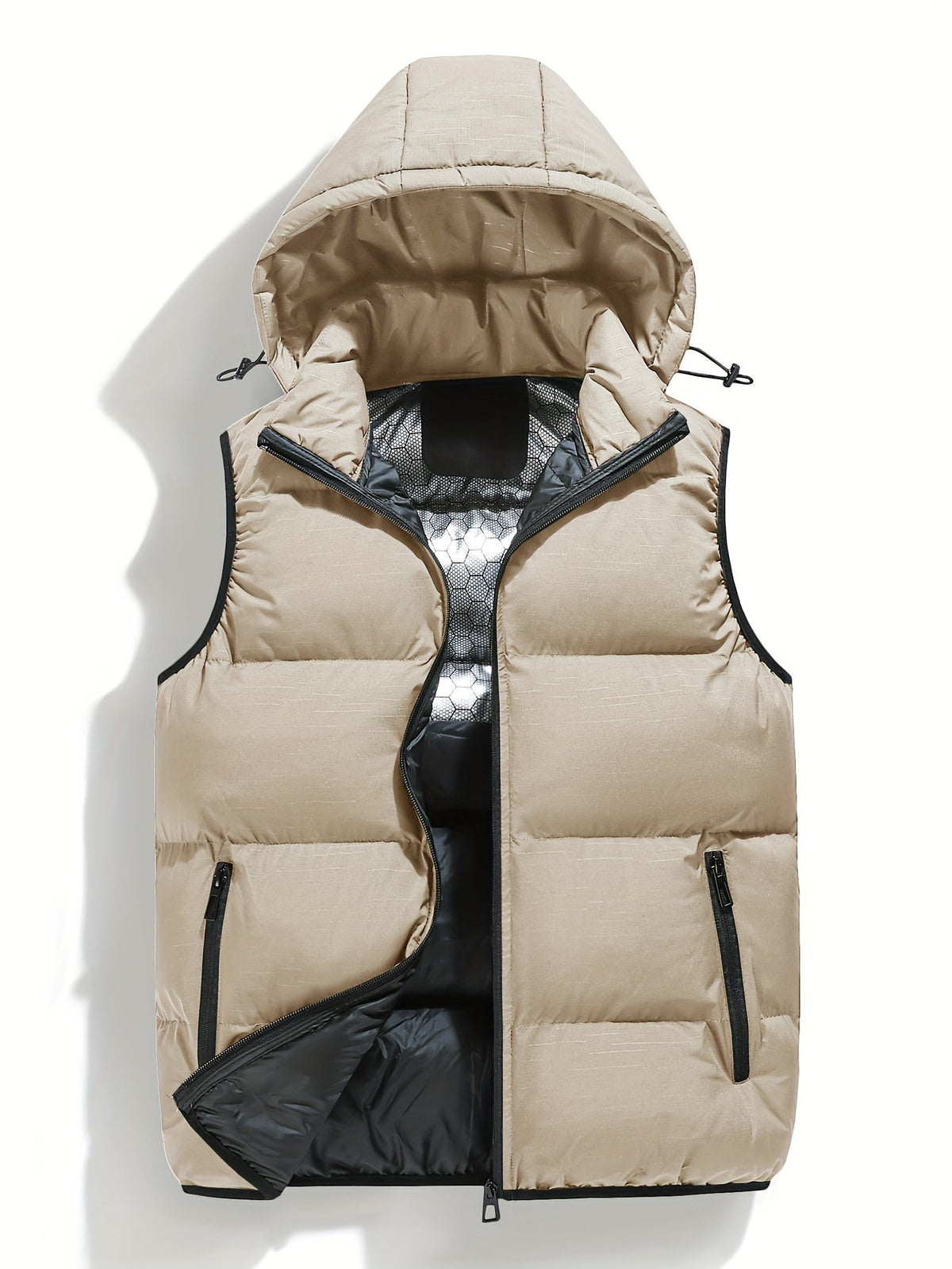 Homme Gilet Capuche Coupe Sans Manches