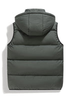 Homme Gilet Capuche Coupe Sans Manches