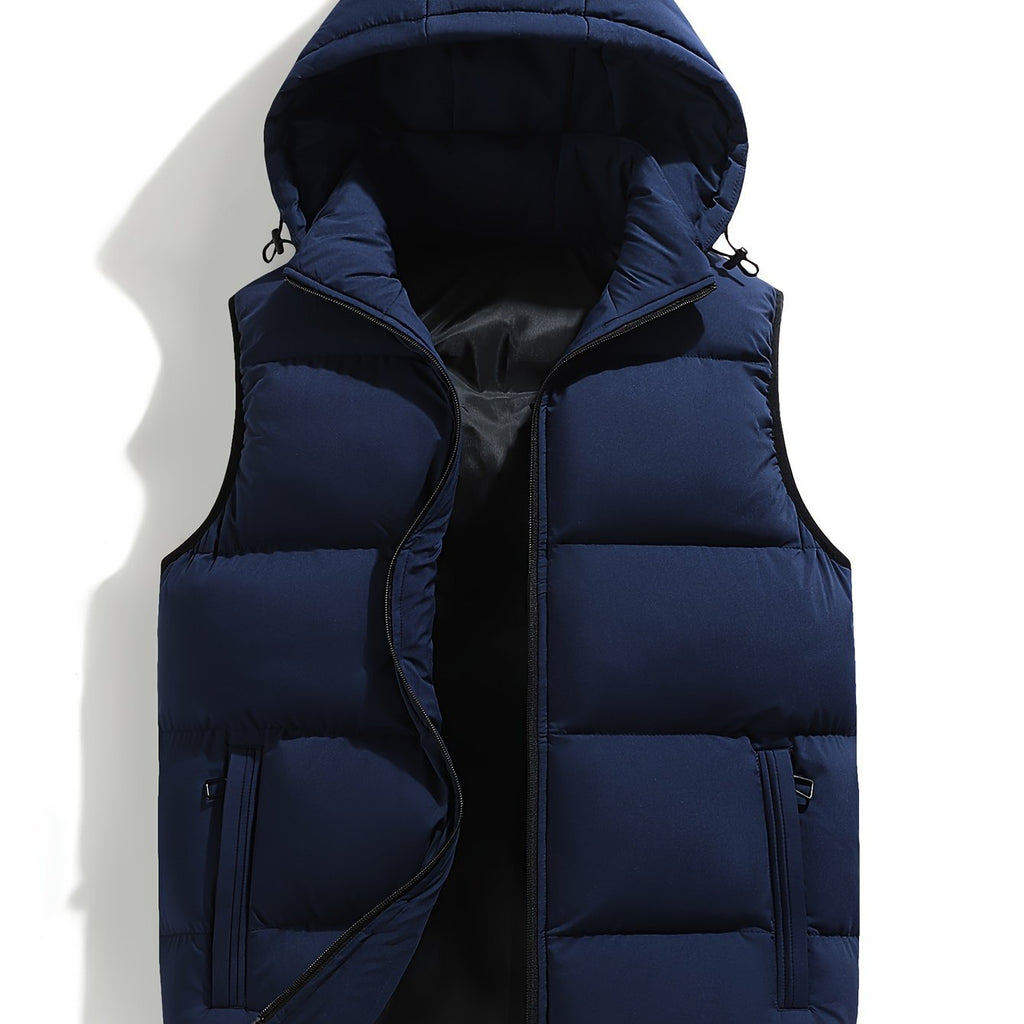 Homme Gilet Capuche Coupe Sans Manches