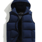 Homme Gilet Capuche Coupe Sans Manches