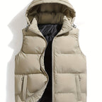 Homme Gilet Capuche Coupe Sans Manches