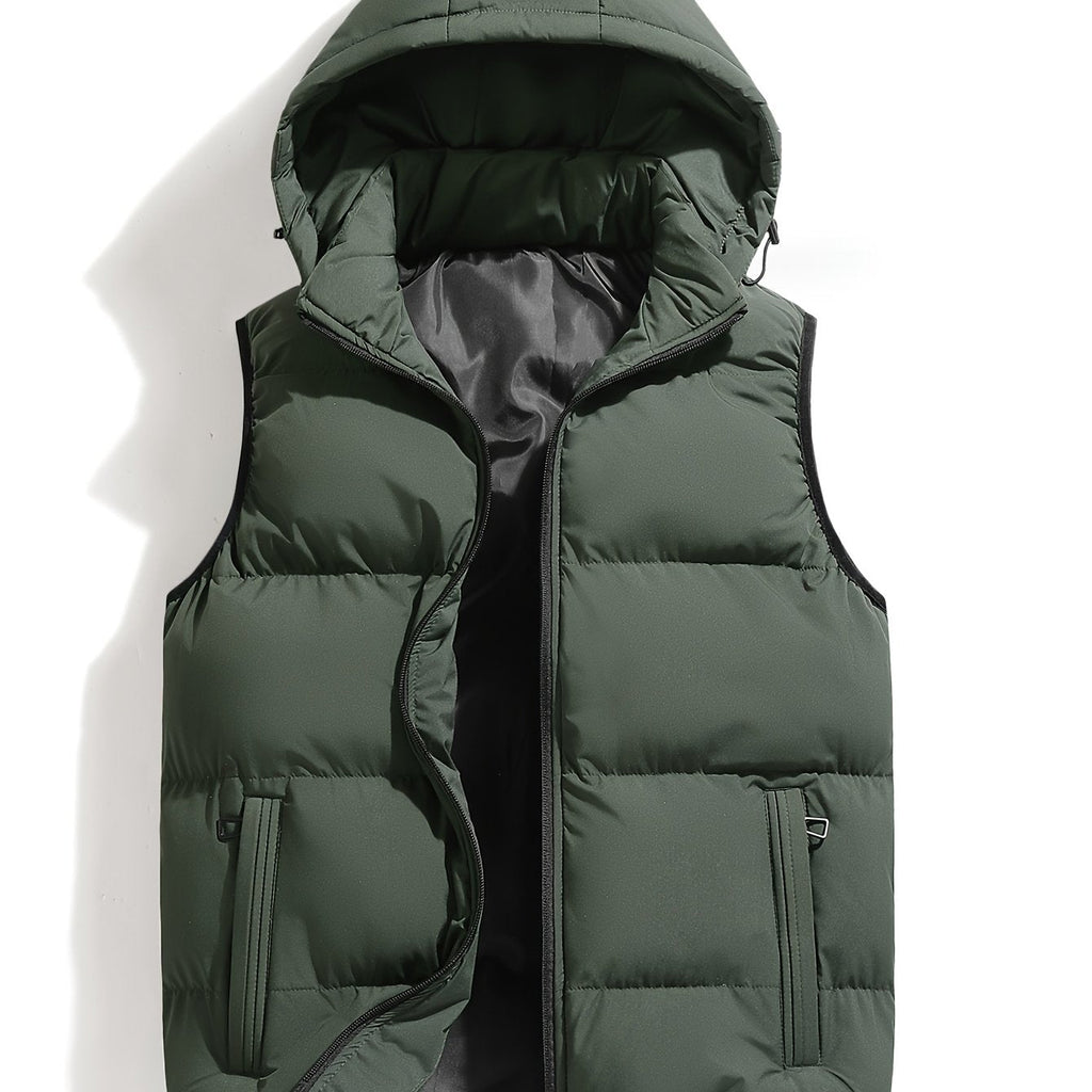 Homme Gilet Capuche Coupe Sans Manches