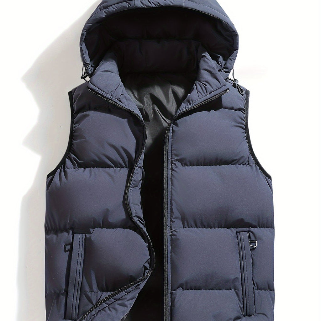 Homme Gilet Capuche Coupe Sans Manches