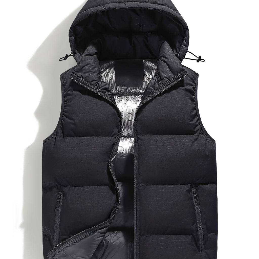 Homme Gilet Capuche Coupe Sans Manches