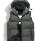 Homme Gilet Capuche Coupe Sans Manches