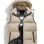 Homme Gilet Capuche Coupe Sans Manches