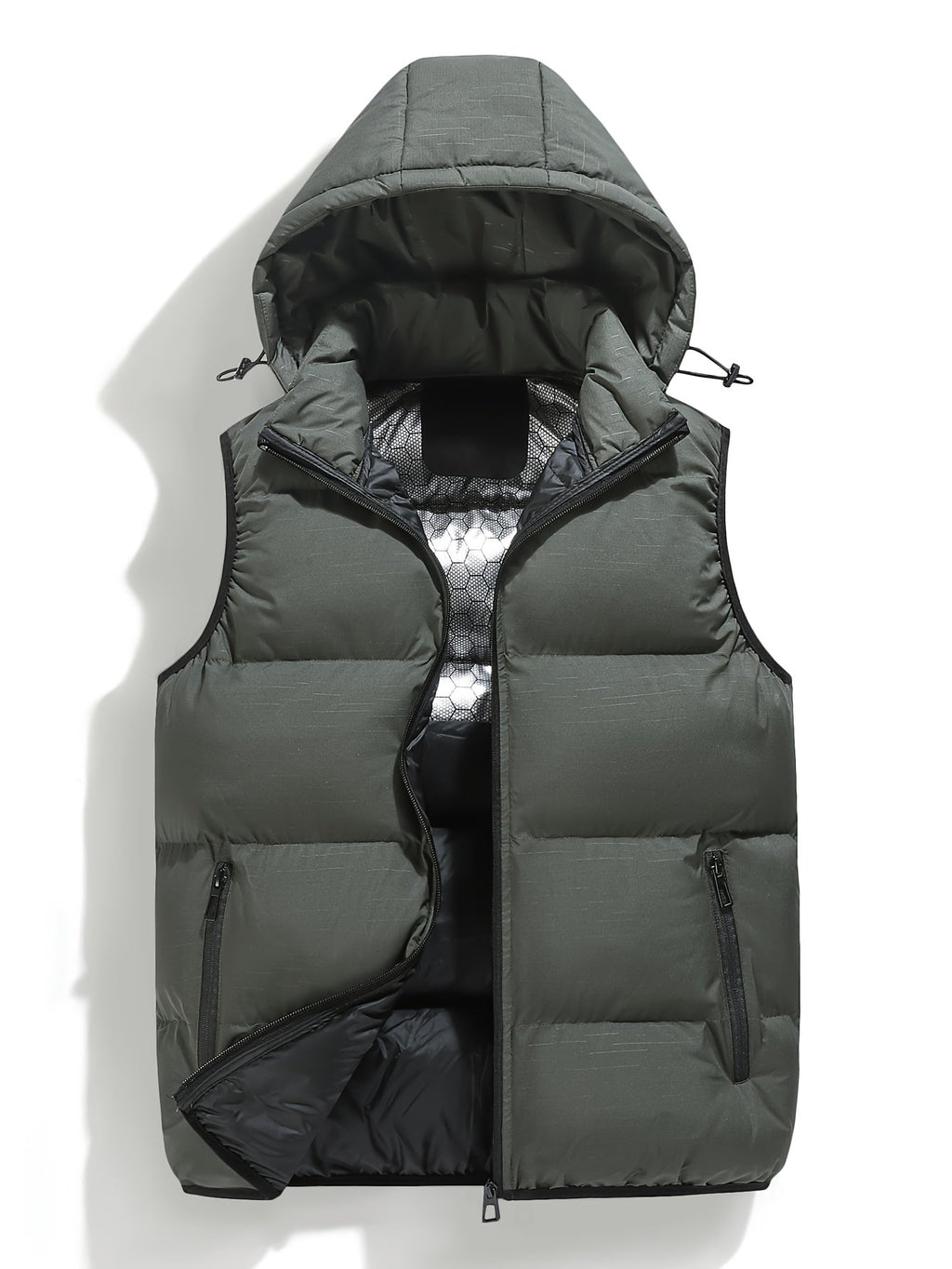 Homme Gilet Capuche Coupe Sans Manches