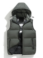 Homme Gilet Capuche Coupe Sans Manches