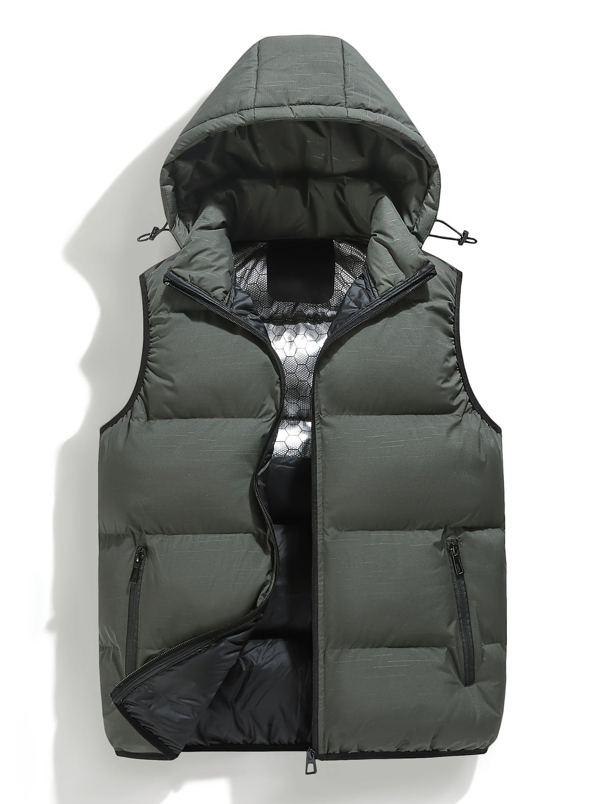 Homme Gilet Capuche Coupe Sans Manches
