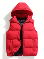Homme Gilet Capuche Coupe Sans Manches