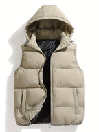 Homme Gilet Capuche Coupe Sans Manches