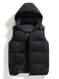 Homme Gilet Capuche Coupe Sans Manches