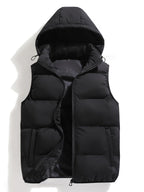 Homme Gilet Capuche Coupe Sans Manches